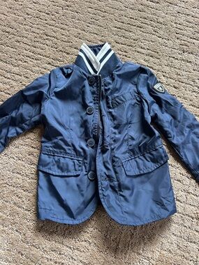 Classic Navy Kids' Button-Up Jacket..